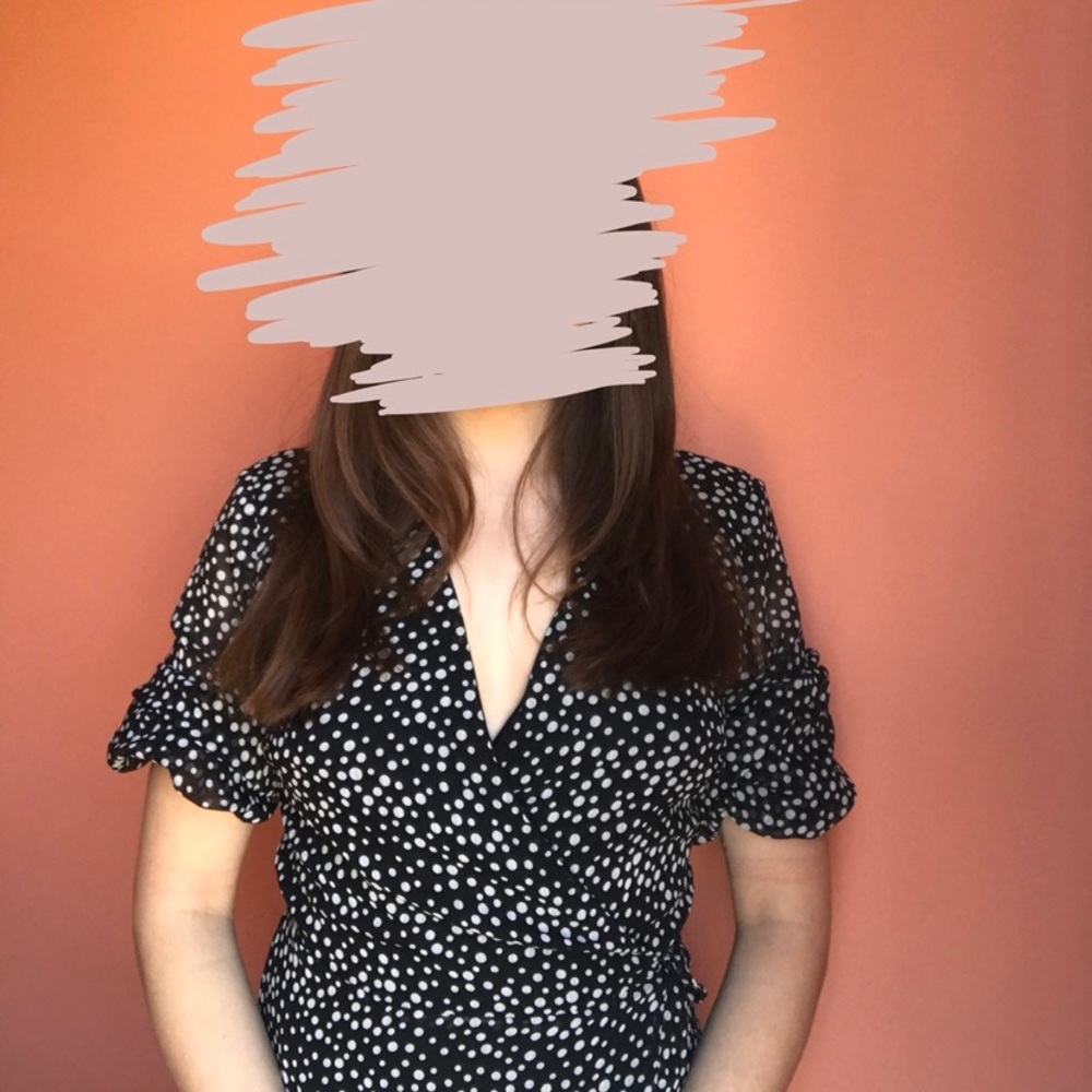 Polka Dot Wrap Dress